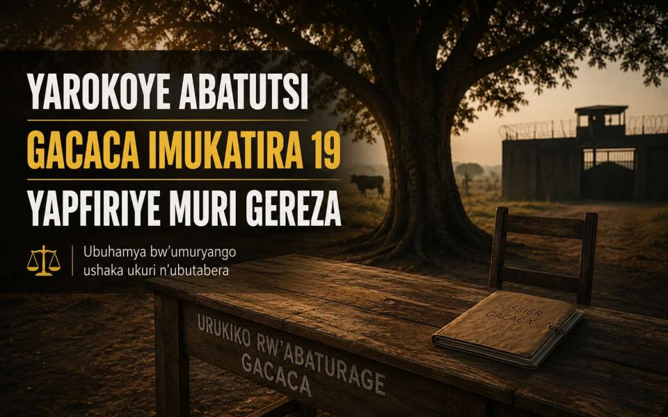 Data Yarokoye Abatutsi muri Jenoside, Ariko Gacaca Imukatira Imyaka 19